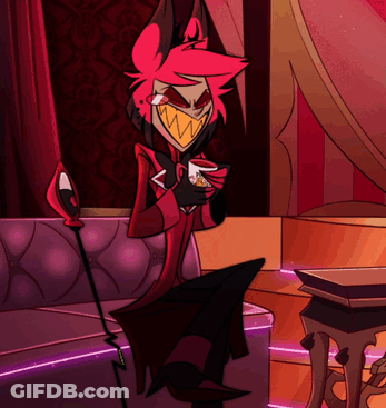 Cartoon Character Sitting On Couch Holding Cup GIF