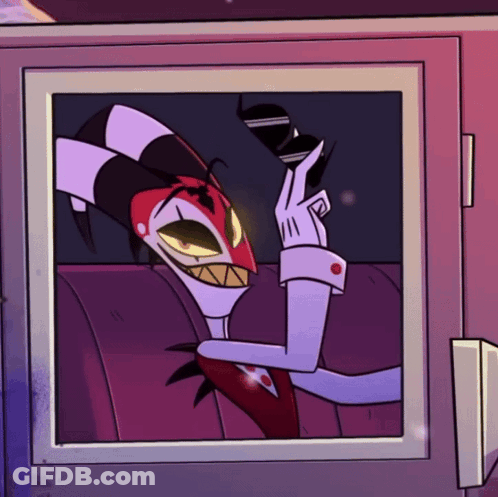 Cartoon Character Sitting On Couch GIF