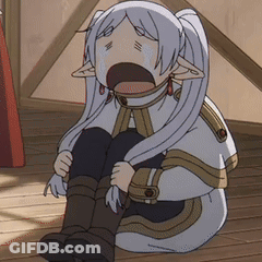 Cartoon Character Sitting On Floor Crying GIF