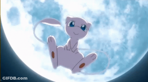 Cartoon Character Sitting On Full Moon GIF
