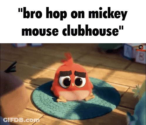 Cartoon Character Sitting On Rug Bro Hop On Mickey Mouse Clubhouse GIF