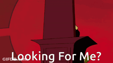 Cartoon Character Sitting On Throne Looking For Me GIF