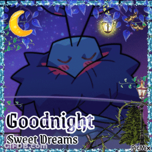 Cartoon Character Sleeping Goodnight Sweet Dreams GIF