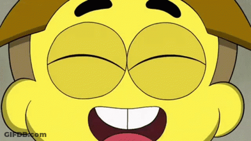 Cartoon Character Smiling Close Up GIF