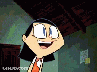 Cartoon Character Smiling In Front Of Sign Saying Cartoon Sex GIF