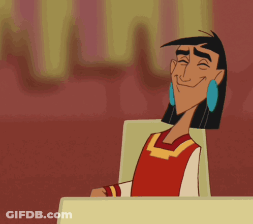 Cartoon Character Smiling In Red Shirt And Blue Earrings GIF