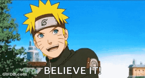 Cartoon Character Smiling Saying Believe It GIF