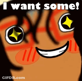 Cartoon Character Smiling Saying I Want Some GIF
