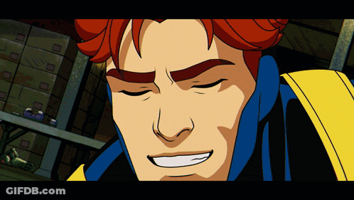 Cartoon Character Smiling With Eyes Closed GIF