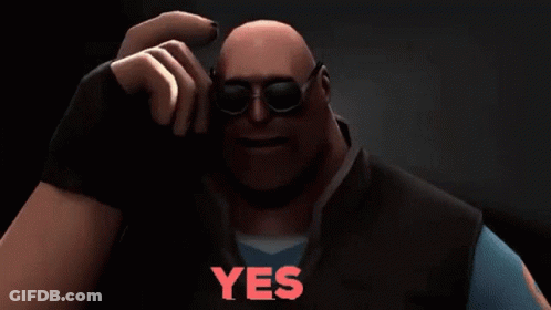 Cartoon Character Smiling With Sunglasses Saying Yes GIF