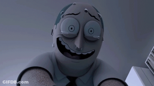 Cartoon Character Smiling With Tears GIF