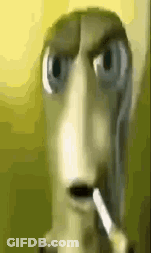 Cartoon Character Smoking Cigarette GIF