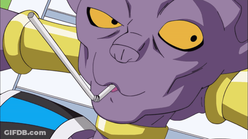 Cartoon Character Smoking Cigarette With Straw GIF