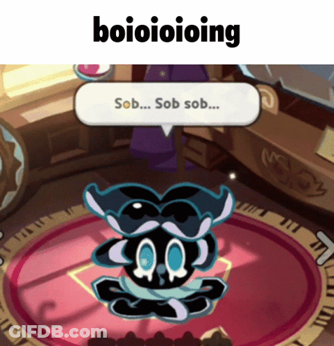 Cartoon Character Speech Bubble Sob Sob Sob GIF