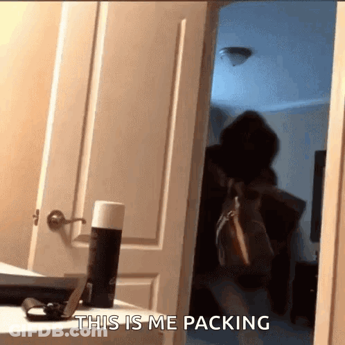 Cartoon Character Squatting In Room GIF