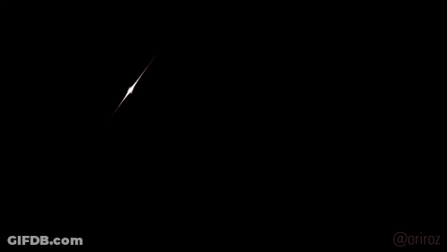 Cartoon Character Standing Before Blue And Yellow Light GIF