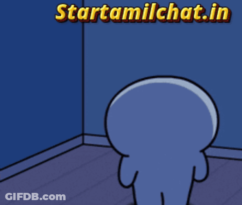 Cartoon Character Standing In Dark Room Startamilchat.in GIF