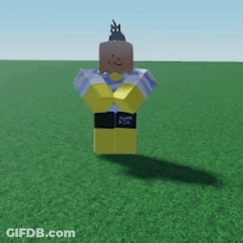 Cartoon Character Standing In Field Of Grass GIF