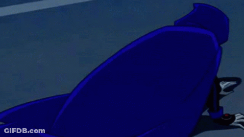 Cartoon Character Standing In Front Of City Building At Night GIF