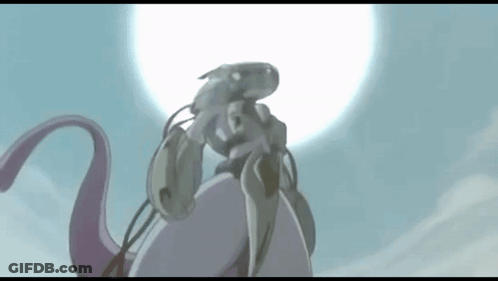 Cartoon Character Standing In Front Of Full Moon Looking Up GIF