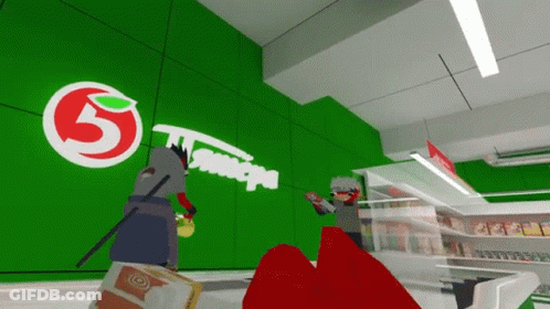 Cartoon Character Standing In Front Of Green Wall Saying 5 GIF