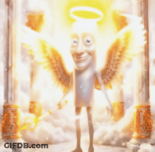 Cartoon Character Standing In Front Of Hong Kong Sign GIF