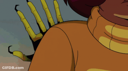 Cartoon Character Standing In Front Of Ice Sign GIF