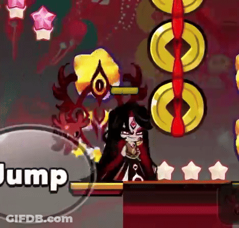 Cartoon Character Standing In Front Of Jump Sign GIF