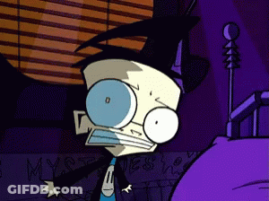 Cartoon Character Standing In Front Of Mysteries Wall GIF