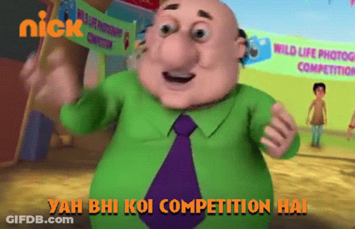 Cartoon Character Standing In Front Of Nick Sign GIF