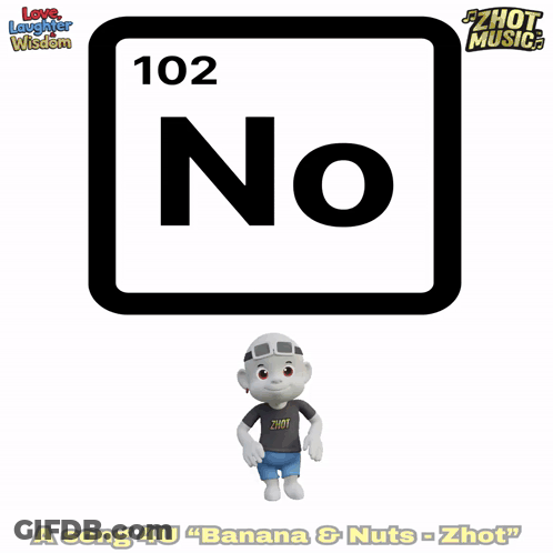 Cartoon Character Standing In Front Of No Sign GIF