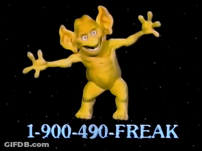 Cartoon Character Standing In Front Of Phone Number GIF