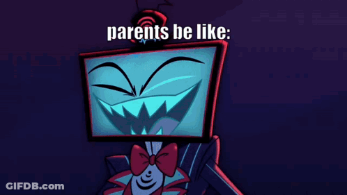 Cartoon Character Standing In Front Of Red Background GIF