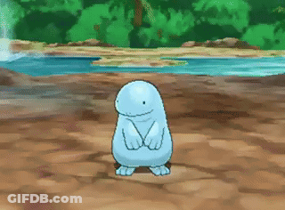Cartoon Character Standing In Front Of River GIF