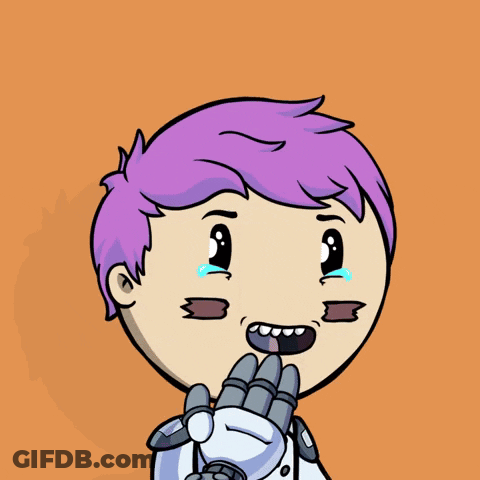 Cartoon Character Standing In Rain Holding Paper GIF