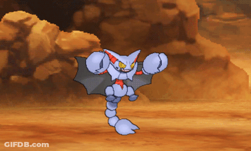 Cartoon Character Standing In Rocky Landscape GIF