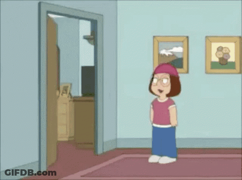 Cartoon Character Standing In Room GIF