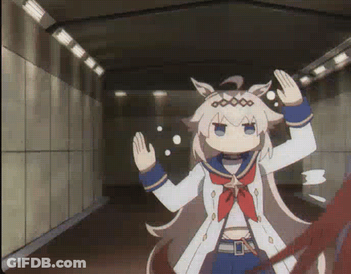 Cartoon Character Standing In Tunnel GIF