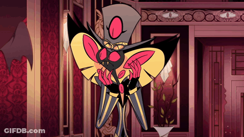 Cartoon Character Standing Near Vase GIF