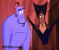 Cartoon Character Standing Next To Another GIF