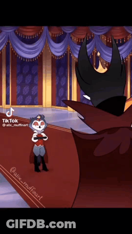 Cartoon Character Standing Next To Crowned Character GIF