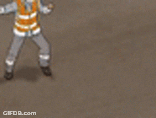 Cartoon Character Standing Next To Yellow Car GIF
