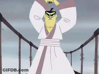 Cartoon Character Standing On Bridge GIF
