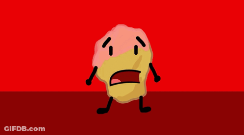 Cartoon Character Standing On Red Surface GIF