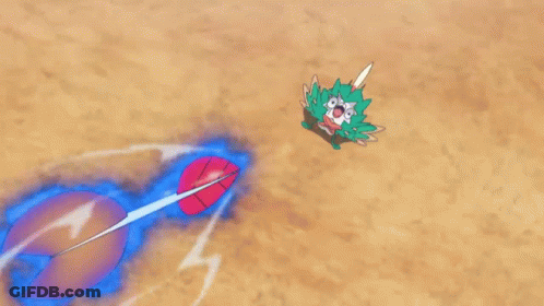 Cartoon Character Standing On Tennis Court GIF