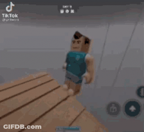 Cartoon Character Standing On Wooden Table GIF