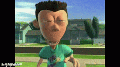 Cartoon Character Standing With Eyes Closed GIF