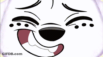 Cartoon Character Sticking Out Pink Tongue GIF