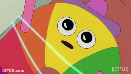 Cartoon Character Sticking Out Tongue Netflix Logo GIF