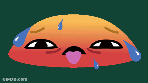 Cartoon Character Sweating GIF